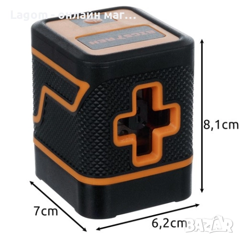 Лазерен нивелир с кръстосан лазер Bigstren, самонивелиращ се, зелен, 15x14x10cm, снимка 7 - Други инструменти - 52562560