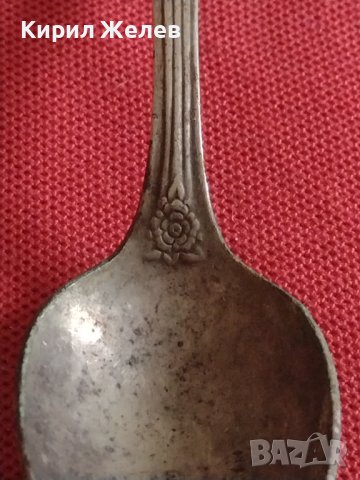 Стара лъжичка за кафе чай красива орнаментика перфектно състояние за КОЛЕКЦИЯ ДЕКОРАЦИЯ 29193, снимка 4 - Други ценни предмети - 43862189