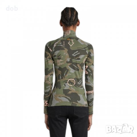 Ново дамско поло с дълъг ръкав G-Star slim-fit Lecite ao Turtle оригинал, снимка 3 - Блузи с дълъг ръкав и пуловери - 39545811