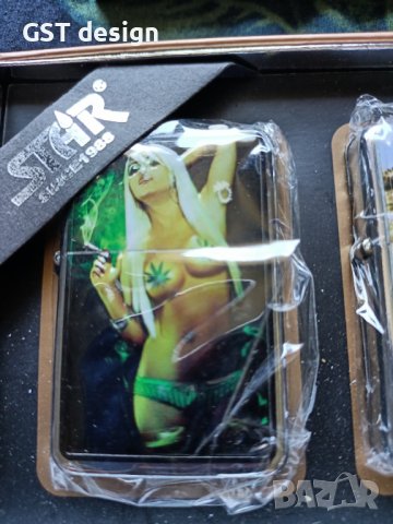 Спешно Оригинален комплект  бензинови запалки Стар Star за Колекция редки, снимка 6 - Запалки - 37213504