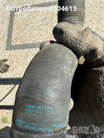 Гумено водно съединение за Мерцеде Mercedes 2.0Cdi само за 20Eur. a6512031782, снимка 3 - Части - 53050560