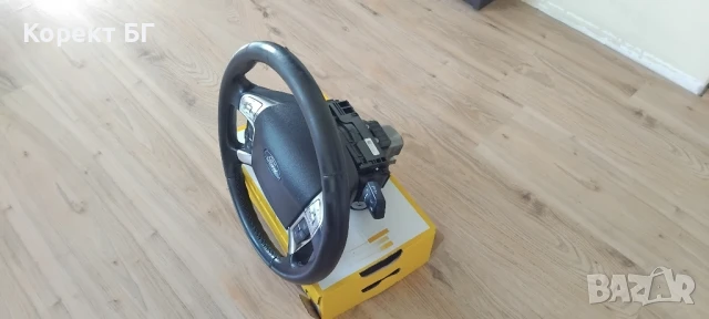 Мултифункционален волан с аербег airbag и лентов кабел + лост за мигачи/чистачки за Ford Mondeo, снимка 2 - Части - 51194301