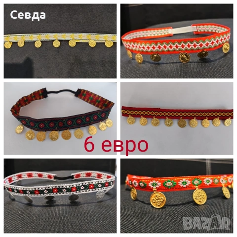 Ленти за глава с пендари тип косичник , снимка 4 - Аксесоари за коса - 53300230