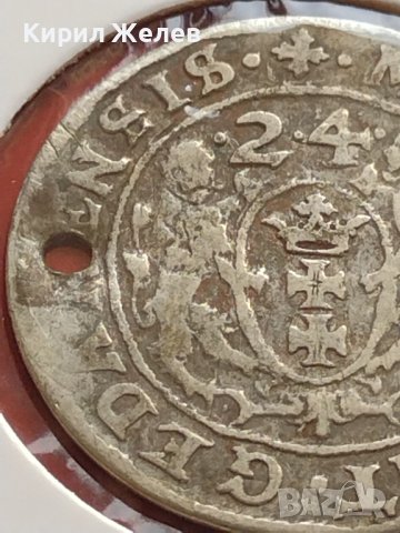 Сребърна монета Орт 1624г. Сигизмунд трети Данциг за КОЛЕКЦИОНЕРИ 13715, снимка 11 - Нумизматика и бонистика - 42987175