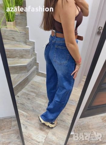 Дамски дънки с подарък колан, снимка 4 - Дънки - 52672505