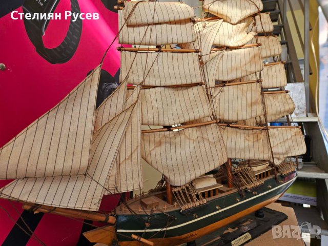 дървен макет на кораб титаник -цена 220 лв размер 80 на 65см височина, снимка 5 - Антикварни и старинни предмети - 43745899