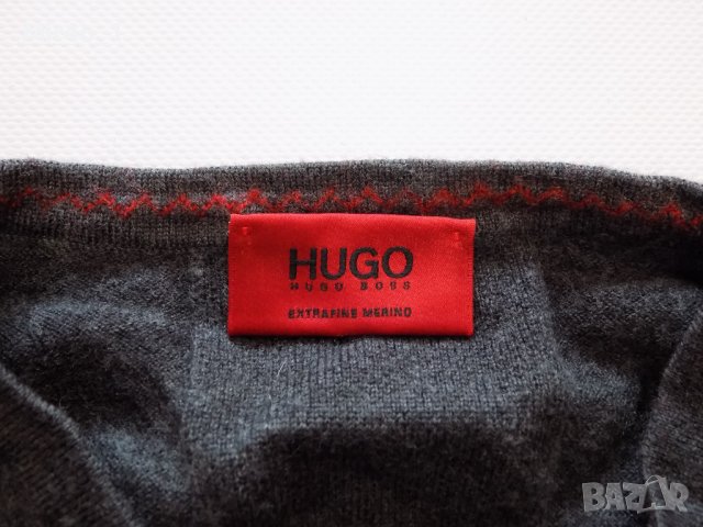 пуловер hugo boss merino wool блуза фанела мъжки вълнен оригинален S, снимка 4 - Пуловери - 43899993