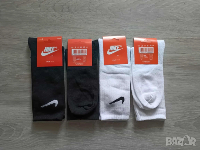 Чорапи Nike различни цветове универсален размер 40-45 различна дължина, снимка 3 - Мъжки чорапи - 52401679