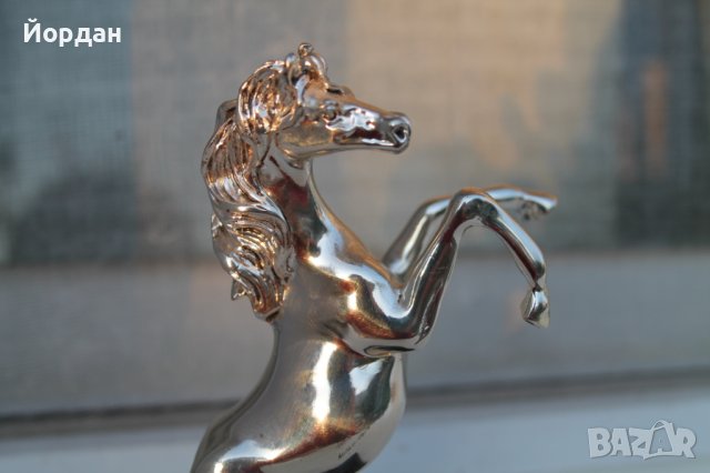 Фигура на сребърен кон, снимка 3 - Колекции - 38628837