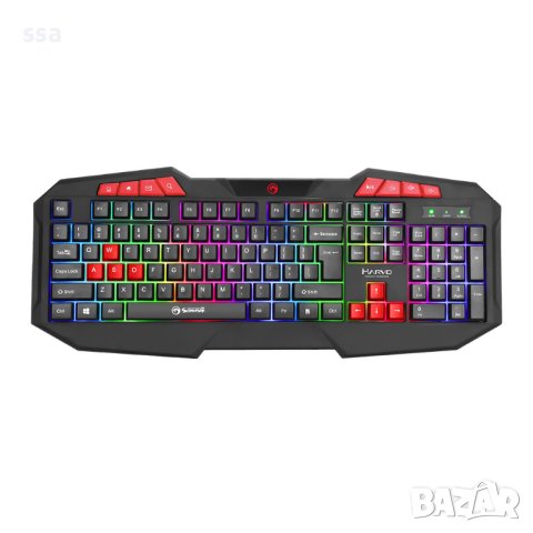 Marvo геймърска клавиатура Gaming Keyboard 112 keys - K602 - Rainbow backlight, снимка 1
