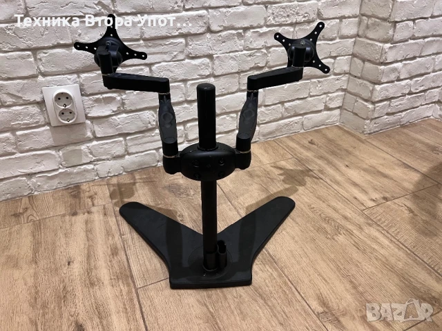 Стойка за два монитора, снимка 4 - Стойки, 3D очила, аксесоари - 50731243