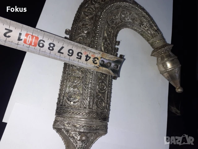 Ханджар - кания и дръжка от стар османски ханджар, снимка 7 - Антикварни и старинни предмети - 50839293