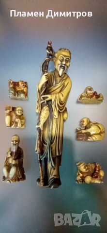 Сет от фигури с Буда, снимка 1 - Арт сувенири - 37349544
