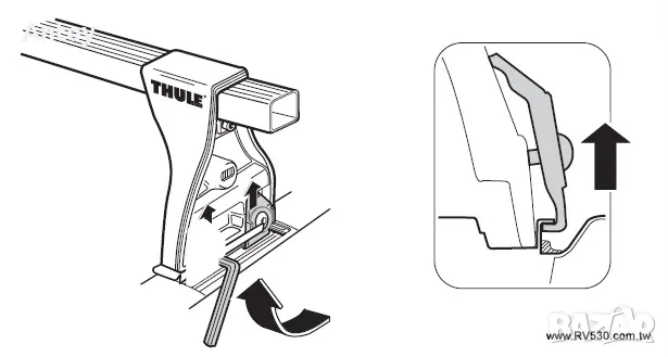 Багажник THULE за Opel ASTRA G и MITSUBISHI Karisma , снимка 10 - Аксесоари и консумативи - 50143249