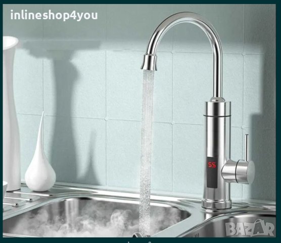 Проточен бойлер 3000W/220V с цифров дисплей от неръждаема стомана