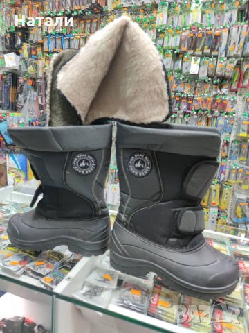 Черни Мъжки Украински Апрески Snow Krok с Топли Чорапи комплект , снимка 3 - Мъжки ботуши - 35607378