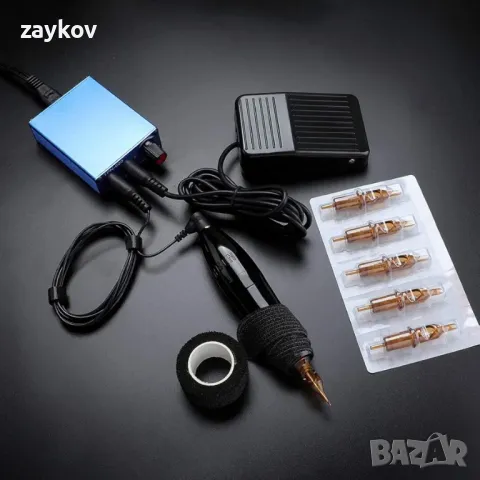 HAWINK Rotary Tattoo Maschine Kit Професионална писалка за татуировки RCA , снимка 6 - Други инструменти - 47549410