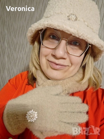 Шапки и шал-яки яки ръчно изработени, снимка 7 - Шапки - 52635618