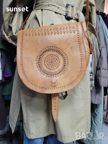 ръчно изработена чанта ЕСТЕСТВЕНА КОЖА!, снимка 3 - Чанти - 49481659