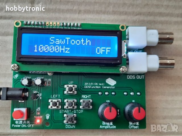 DDS генератор на сигнал 1Hz-65535Hz синусоидален, триъгълен, правоъгълен, ECG, Random , снимка 12 - Друга електроника - 36691406