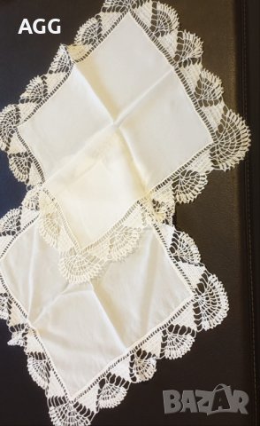 Винтидж кърпички с изящна дантела плетена на една кука, снимка 2 - Други - 39991798