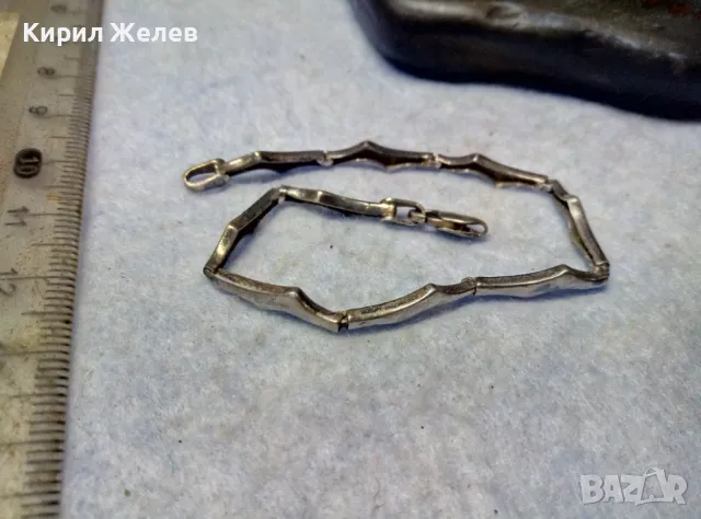 СТАРА СРЕБЪРНА ГРИВНА ПАТИНИРАНО СРЕБРО 925 РЪЧНА ВИНТИДЖ АРТ ИЗРАБОТКА 44370, снимка 7 - Гривни - 49757294