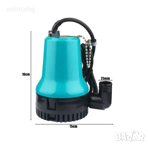 ANIMABG Потопяема водна помпа 24V, 50W, 4500L/h, снимка 3 - Друга електроника - 47472300