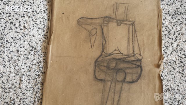 СТАРА ГРАФИКА ГОЛО ТЯЛО АБСТРАКЦИЯ, снимка 3 - Картини - 29067856