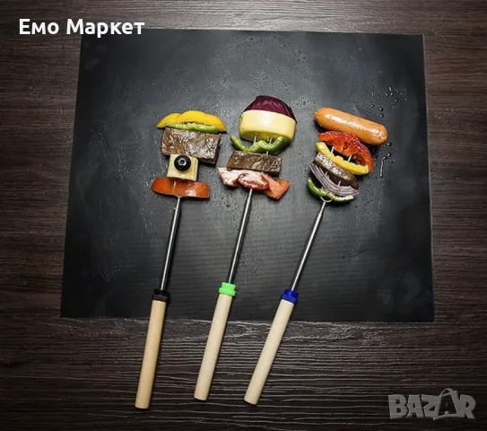 Незалепващи тефлонови подложки за барбекю от фибростъкло 5 броя, снимка 11 - Други - 49213507