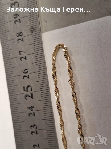 Златен синджир 4,92гр. 14к, снимка 4 - Колиета, медальони, синджири - 52874274