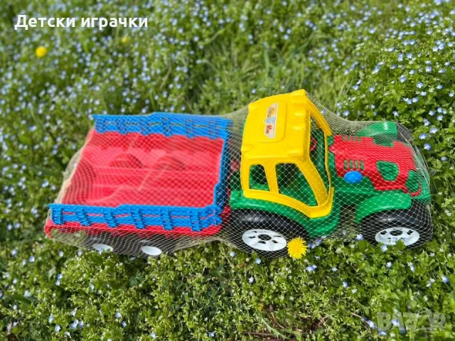 Голям трактор с ремарке 76 см, снимка 3 - Коли, камиони, мотори, писти - 50449707