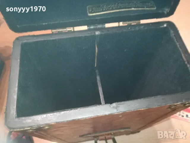 IRISH-КРАСИВА КУТИЯ С КОЖА И МЕД МЕСИНГОВ ОБКОВ LHD1E2409240755, снимка 12 - Антикварни и старинни предмети - 47336869