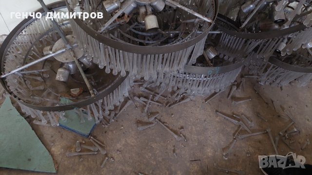 стъклени висулки от полилей, снимка 4 - Антикварни и старинни предмети - 43301661