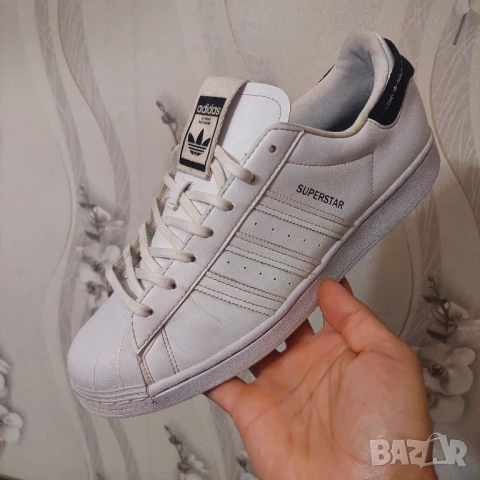 маратонки / кецове Adidas Superstar Cloud White Core Black Parley Ocean номер 46 2/3, снимка 5 - Маратонки - 50677873