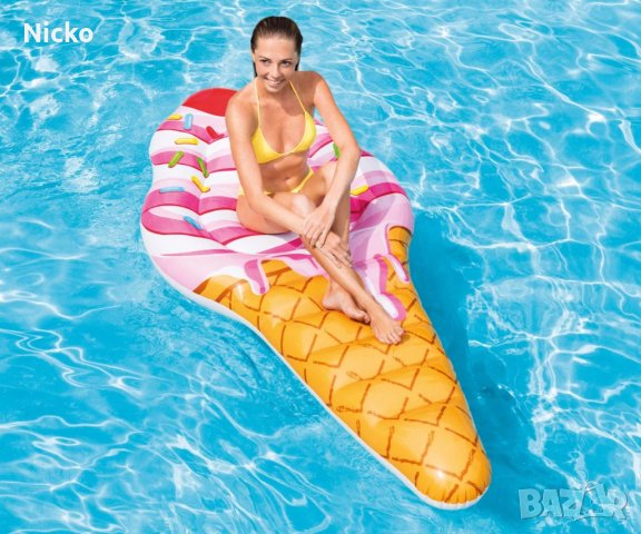 Надуваем дюшек Сладолед INTEX