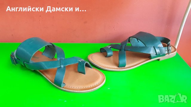 Английски дамски сандали естествена кожа-2 цвята, снимка 5 - Сандали - 28580151
