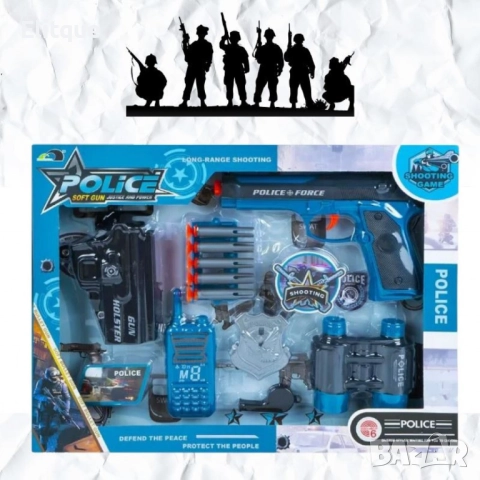 Детски полицейски комплект 7 части, снимка 4 - Други - 52745108