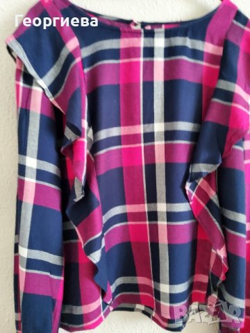 Красива карирана блуза, снимка 1 - Ризи - 37758849