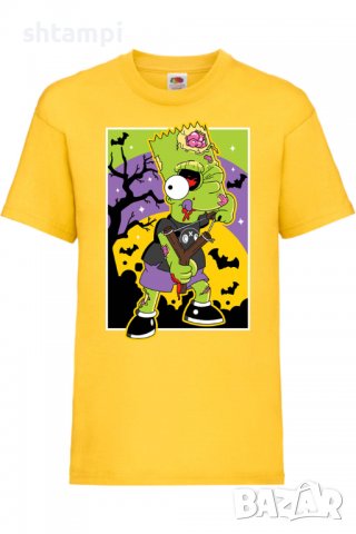 Детска тениска The Simpsons Bart Simpson 01,Halloween,Хелоуин,Празник,Забавление,Изненада,Обичаи,, снимка 8 - Детски тениски и потници - 38158014