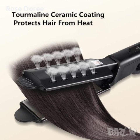 Професионална турмалинова преса за коса с йони,  за всички типове коса, снимка 2 - Преси за коса - 43527978