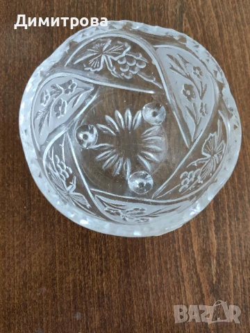 Кристална купа, снимка 2 - Антикварни и старинни предмети - 51305924