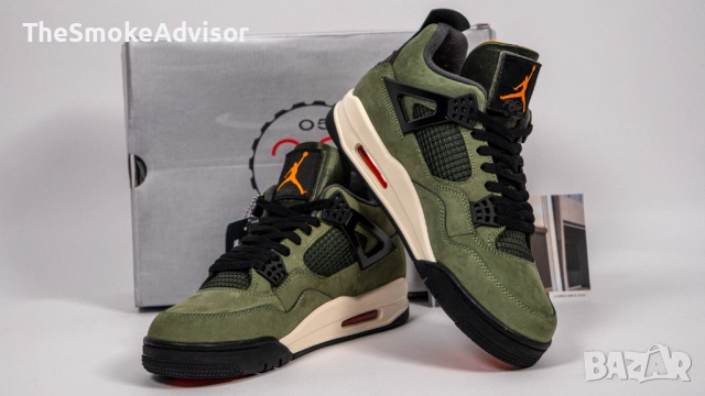 Маратонки Nike Air Jordan 4 Retro x UNDEFEATED, снимка 2 - Маратонки - 52436831
