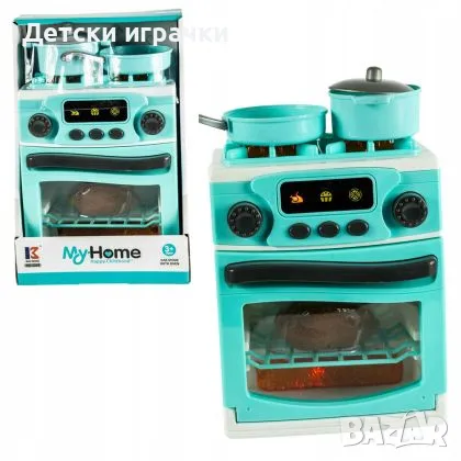 Детска фурна с котлон и тигани, печка с ефекти , снимка 2 - Други - 49777834