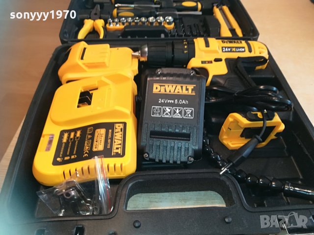 dewalt li-ion куфар с винтоверт комплект 1504211602, снимка 3 - Винтоверти - 32560774