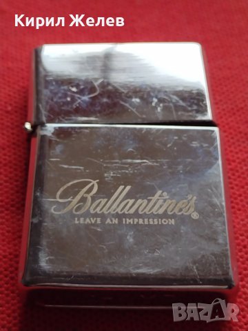 БЕНЗИНОВА МЕТАЛНА ЗАПАЛКА BALLANTINES LEAVE AN IMPRESSION  РАБОТИ МНОГО КРАСИВА 34124, снимка 5 - Запалки - 39124439