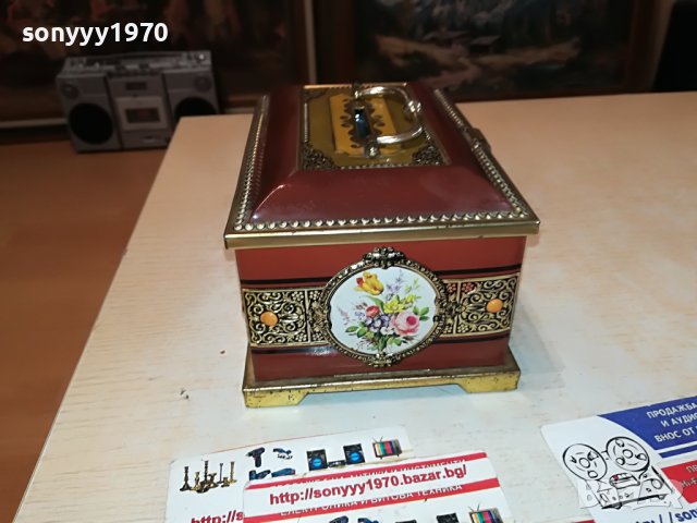 МЕТАЛНА КУТИЯ КАСИЧКА ОТ ФРАНЦИЯ 2905231150M, снимка 8 - Антикварни и старинни предмети - 40859321