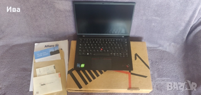 Lenovo ThinkPad X1 Carbon Gen 11, 32GB RAM, 256GB SSD, нов, гаранция до 11.2026г. + Ethernet Adapter, снимка 1