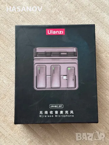 Безжичен микрофон ulanzi, снимка 3 - Микрофони - 48246654