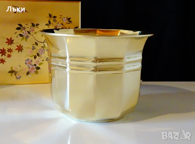 Месингова шампаниера,ледарка 3.5 л. , снимка 3 - Антикварни и старинни предмети - 27147518