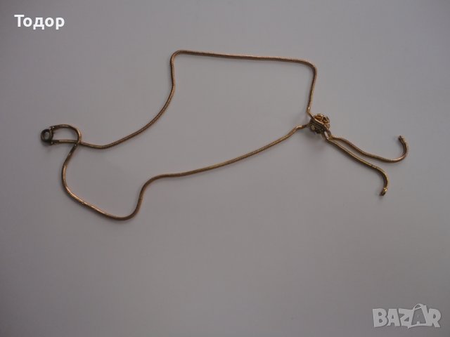 Позлатено колие с камъни и перла , снимка 5 - Колиета, медальони, синджири - 43215281